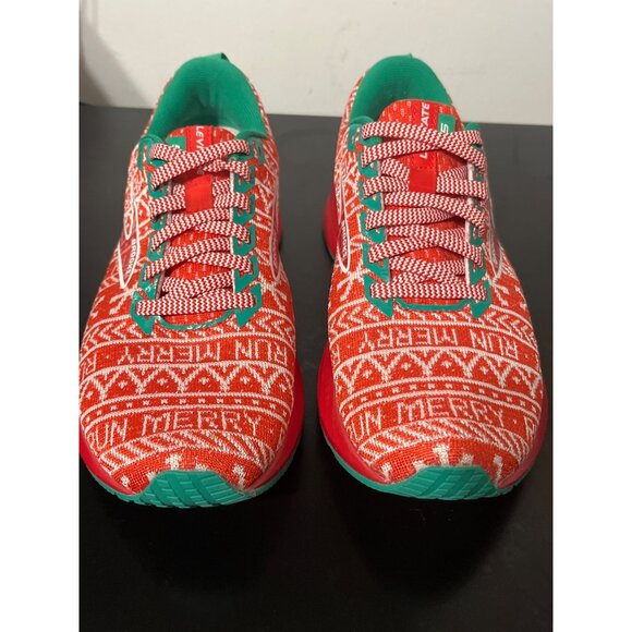 Brooks Levitate 5 “Merry Christmas” Neutral Running Shoes Red Women’s 7 - Picture 3 of 12